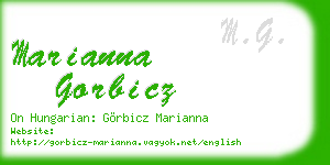 marianna gorbicz business card